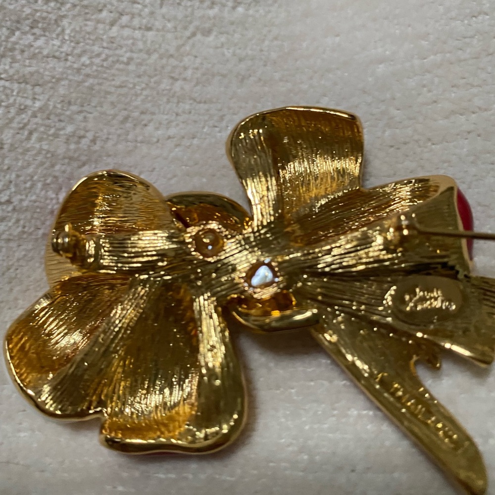 Joan Rivers Patriotic Bow brooch / pin - Picture 2 of 7